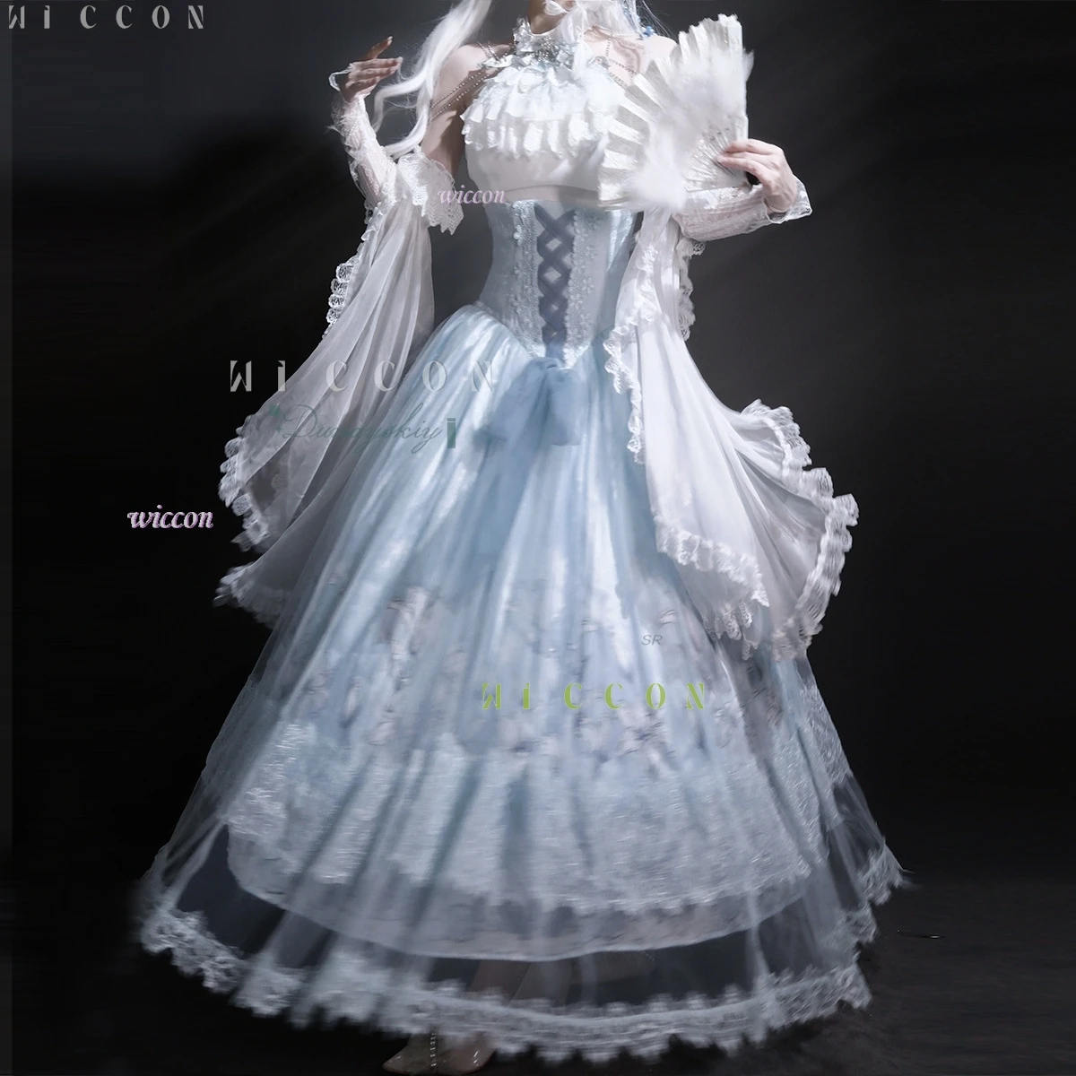 أزياء الهالوين الرائعة لوليتا الجنية الأميرة فستان الزفاف Harajuku نمط مجموعات الحلو بلا أكمام بلوزات الكبار النساء disfraz 209 #3