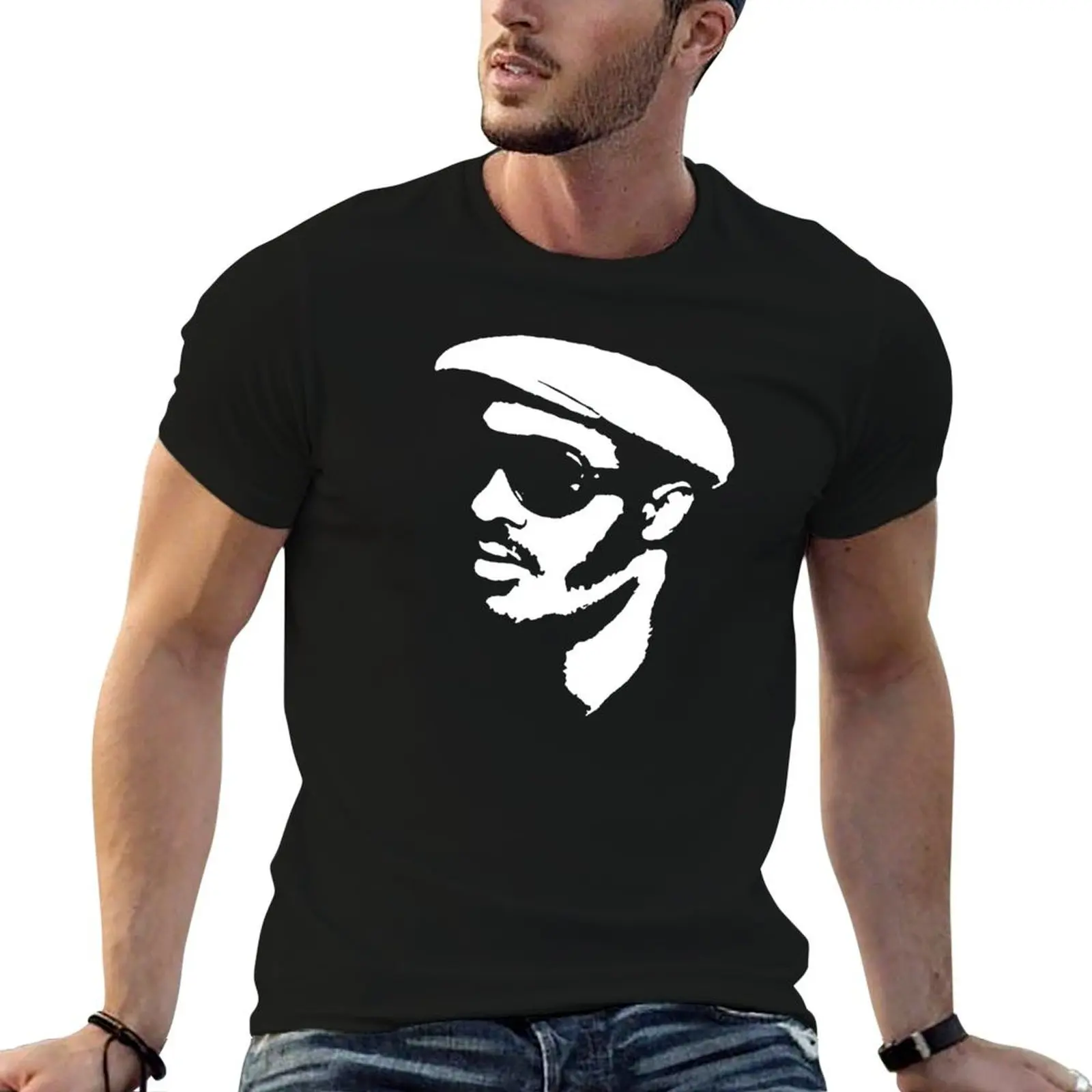 Stevie Wonder profil T-Shirt Soft Basic Cotton Short Sleeve Tee