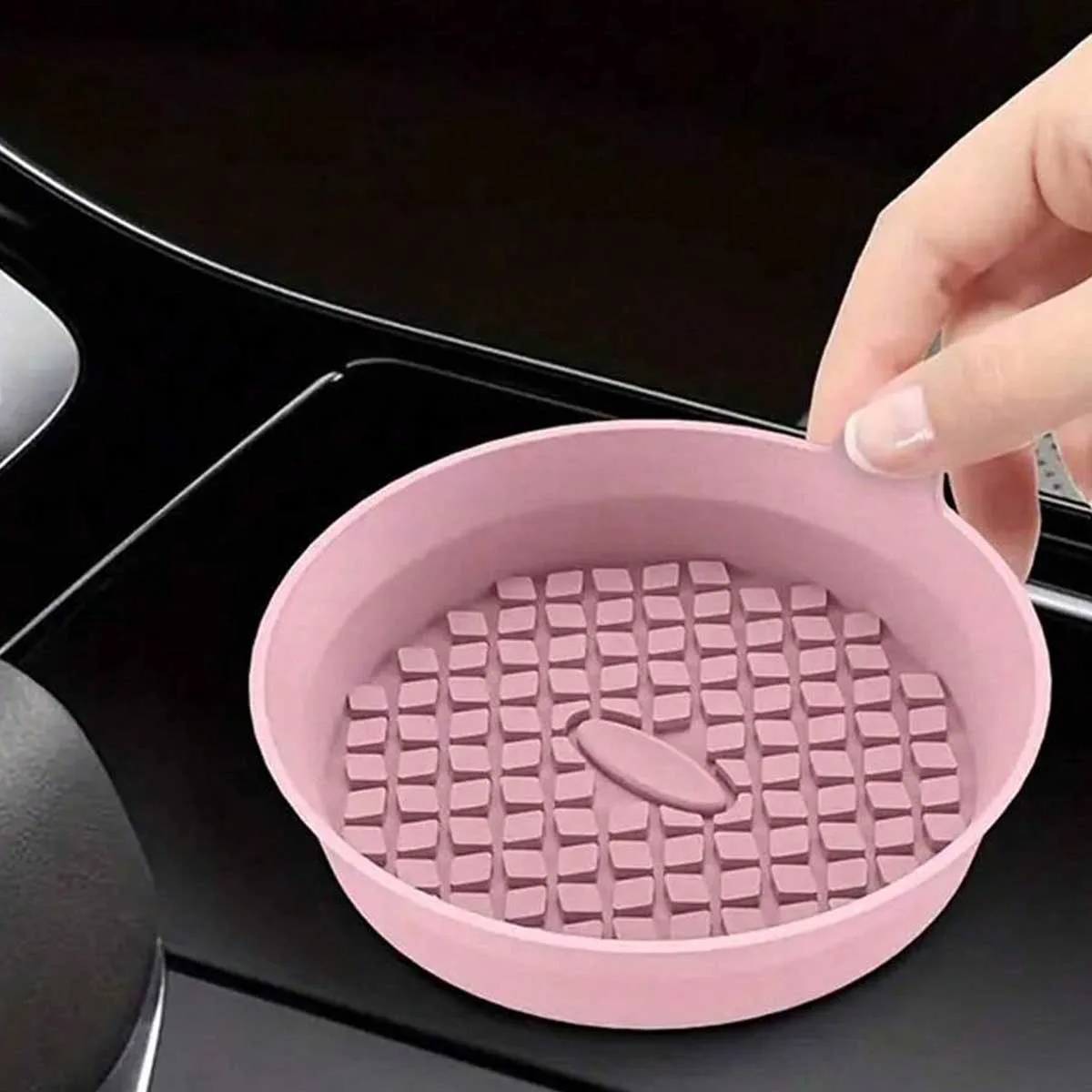 Auto-Untersetzer, Silikon-Auto-Untersetzer - Universelle Rutschfeste Einbau-Auto-Innenraum-Accessoires - Auto-Getränkehalter-Steck-Untersetzer – Detail 5