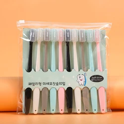 10pcs Toothbrush Aldult Tooth Brush Set Soft Bristle Environmental Friendly Teeth Eco Bamboo Toothbrushes Dental Oral Care