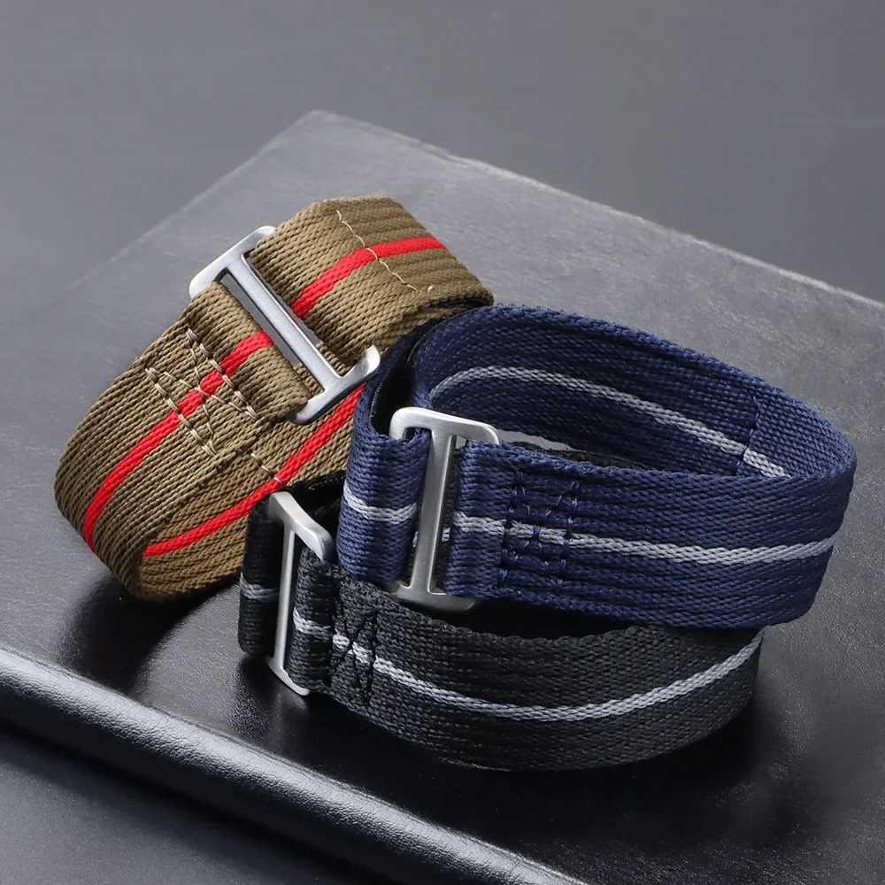 20mm 22mm Watch Bands Nylon Military Straps Women Men Canvas Bracelet Universal Smartwatch Sports Wristband Watch Accessories