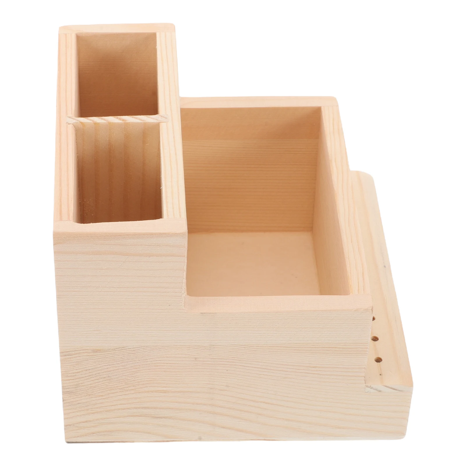 

Large Capacity Beauty Tools Storage Box Nail Drill Bit Organizer Case Wooden Compartment Brush Holder for Manicure Salon