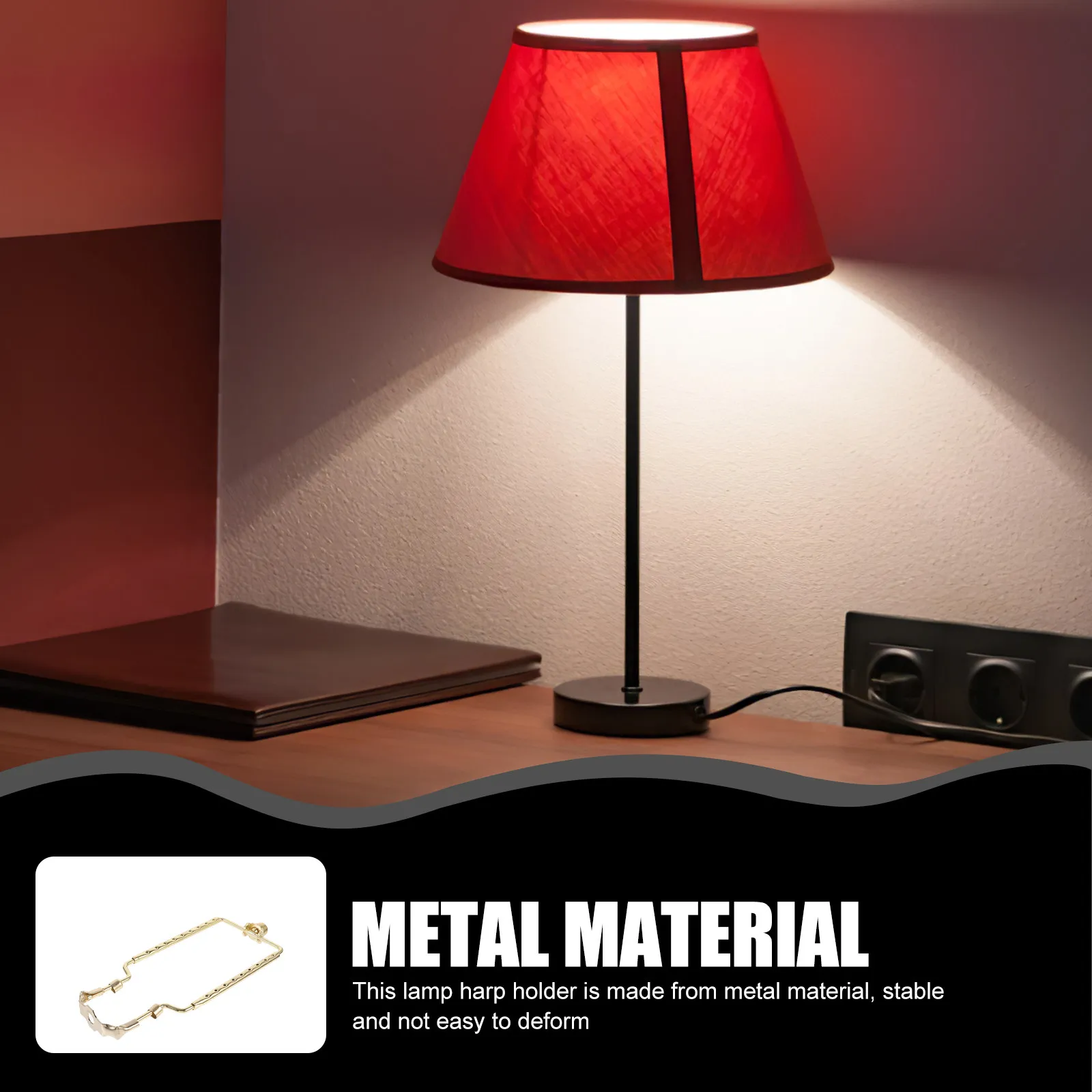 

Lampshade Horn Bracket Iron Material Durable Lightweight Portable Easy Install Bright Color Fade Resistant Table Floor Lamps