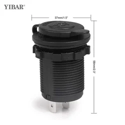 1 pcs Cigarette Lighter Socket 12V Waterproof Car Boat Motorcycle Cigarette Lighter Sockets Power Plug Outlet