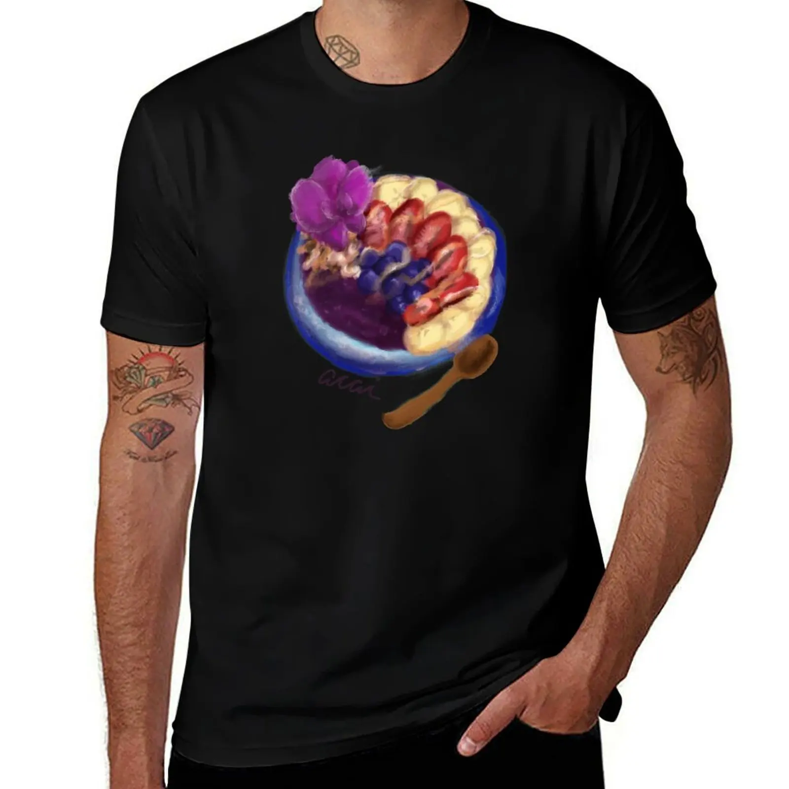 Acai Lover bowl aloha impressionist painting hawaiian healthy berries Honey delicious addictive fresh hawaii T-Shirt