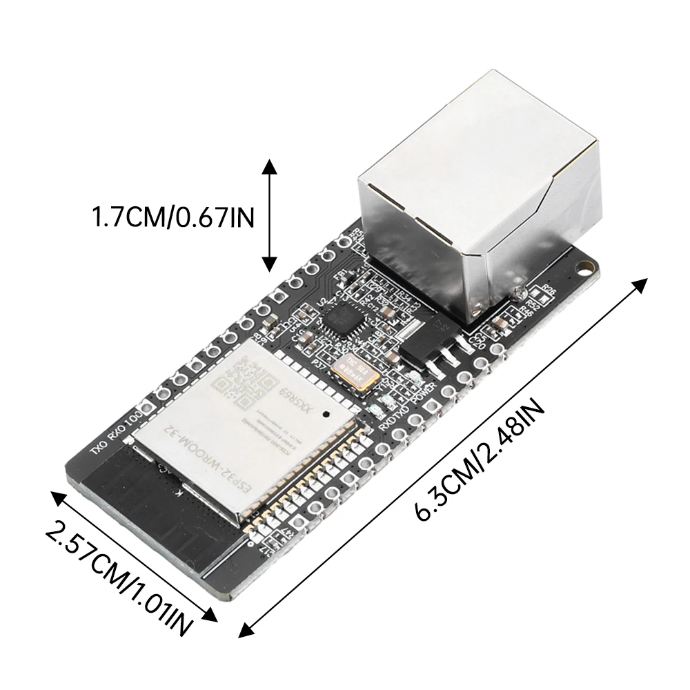 ESP32-WROOM-32 WT32-ETH01 Встроенный последовательный порт для Ethernet WiFi BT Комбинированный шлюз MCU Модуль беспроводной макетной платы