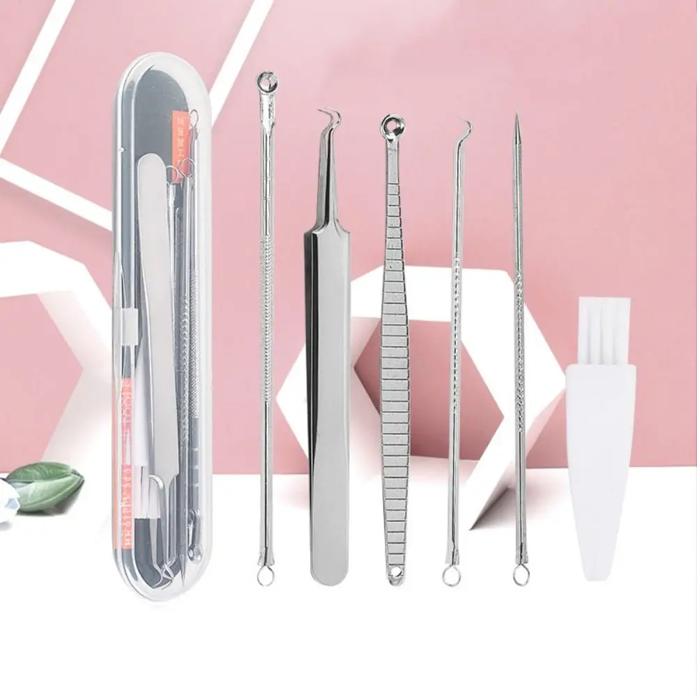 Ultra-fine Cell Pimples Blackhead Clip Light Weight Stainless Acne Tweezers Effort-saving Strong Acne Needle Removal Tool