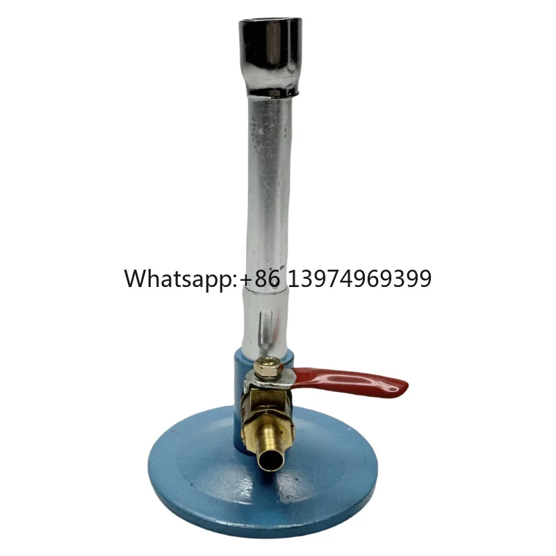 Labs Natural Gas Bunsen Burner with Flame Stabilizer and Air Vent Adjustment/ Laboratory Equipment