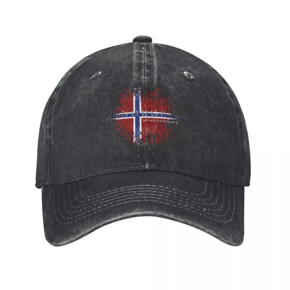 Norway vintage grunge flag Baseball Cap Trucker Hat beach hat sun hat Woman Men's