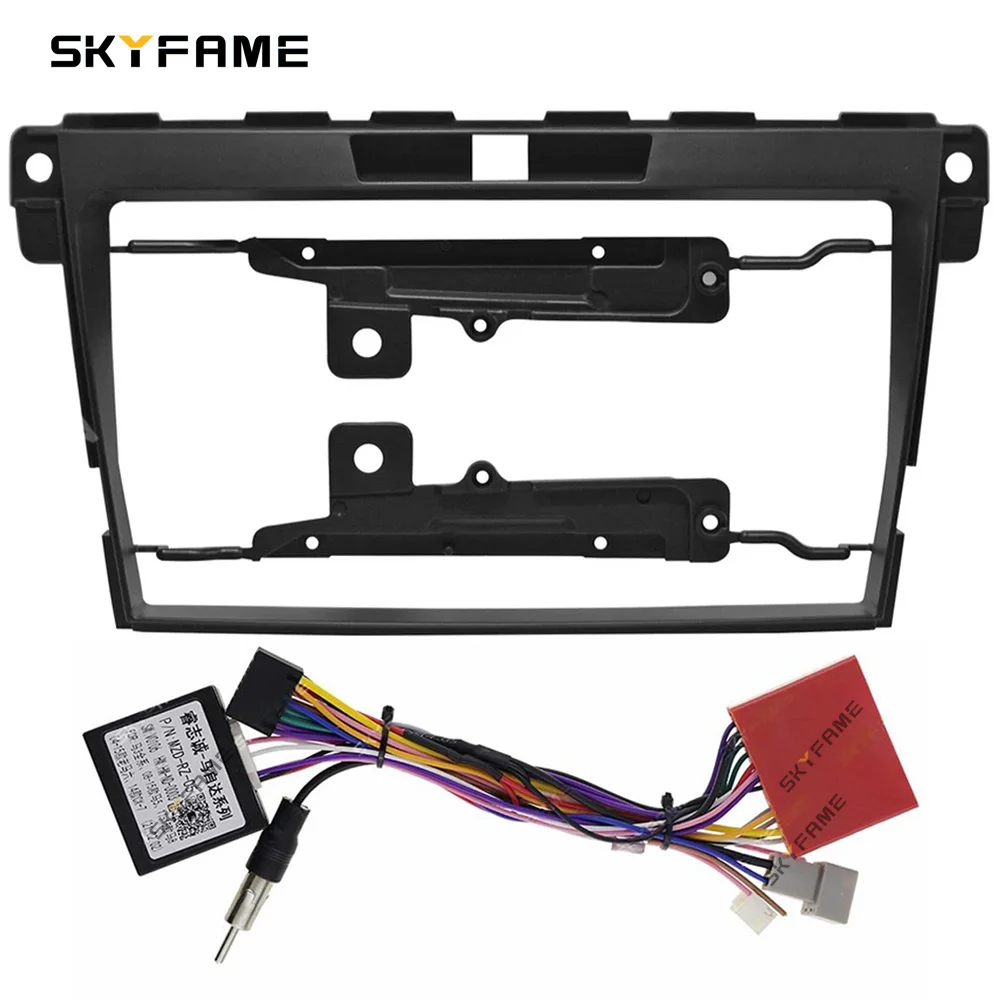 SKYFAME Car Frame Fascia Adapter Canbus Box Decoder Android Radio Dash Fitting Panel Kit For Mazda CX-7