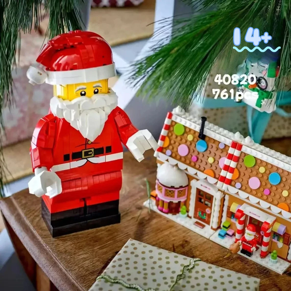 

Disney In Stock 40820 Santa Claus Premium Building Blocks Christmas Themed Toy Gift for Family & Home Decor