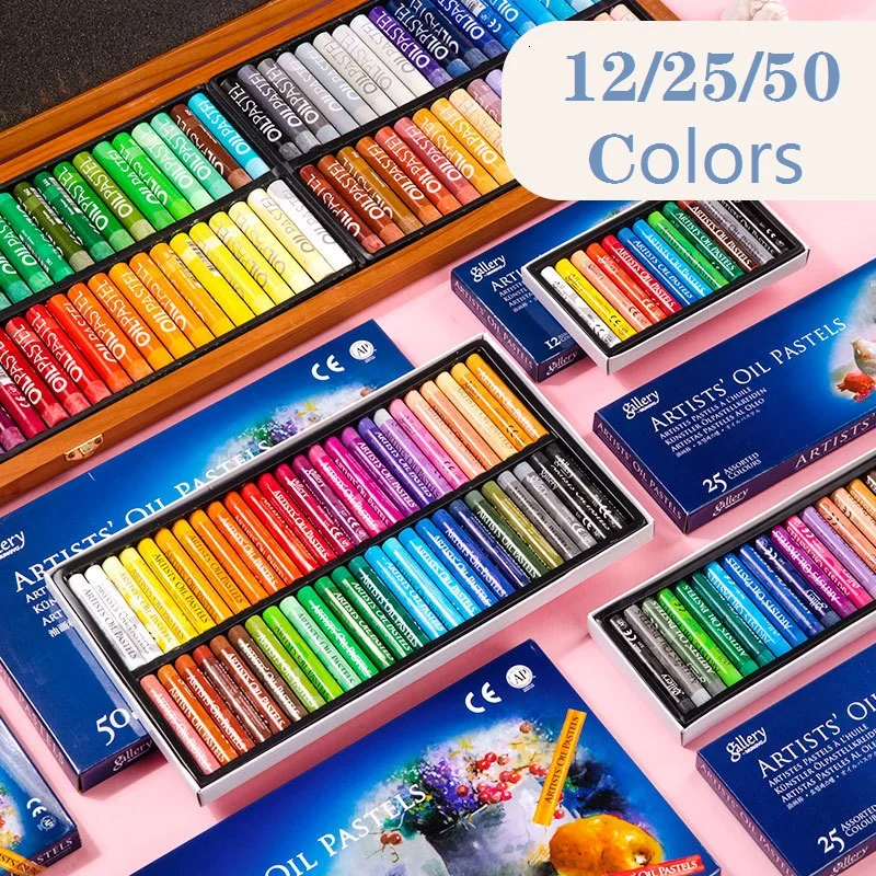 MUNGYO Gallery Oil Pastels 12/25/48 Colors Artist Soft Pastel Set Water-Soluble Non-toxic Professional Drawing Art Supplies 파스텔