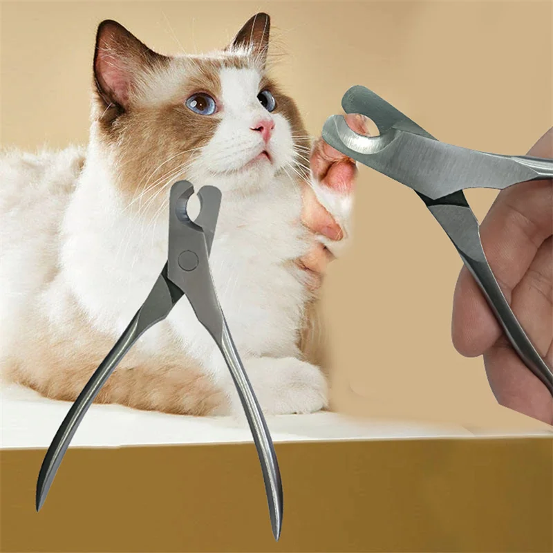 Professional Pet Nail Clipper Crescent Cutting Mouth Sharp Safety Cat Dog Grooming Toe Trimmer Stainless Steels Finger Cutter