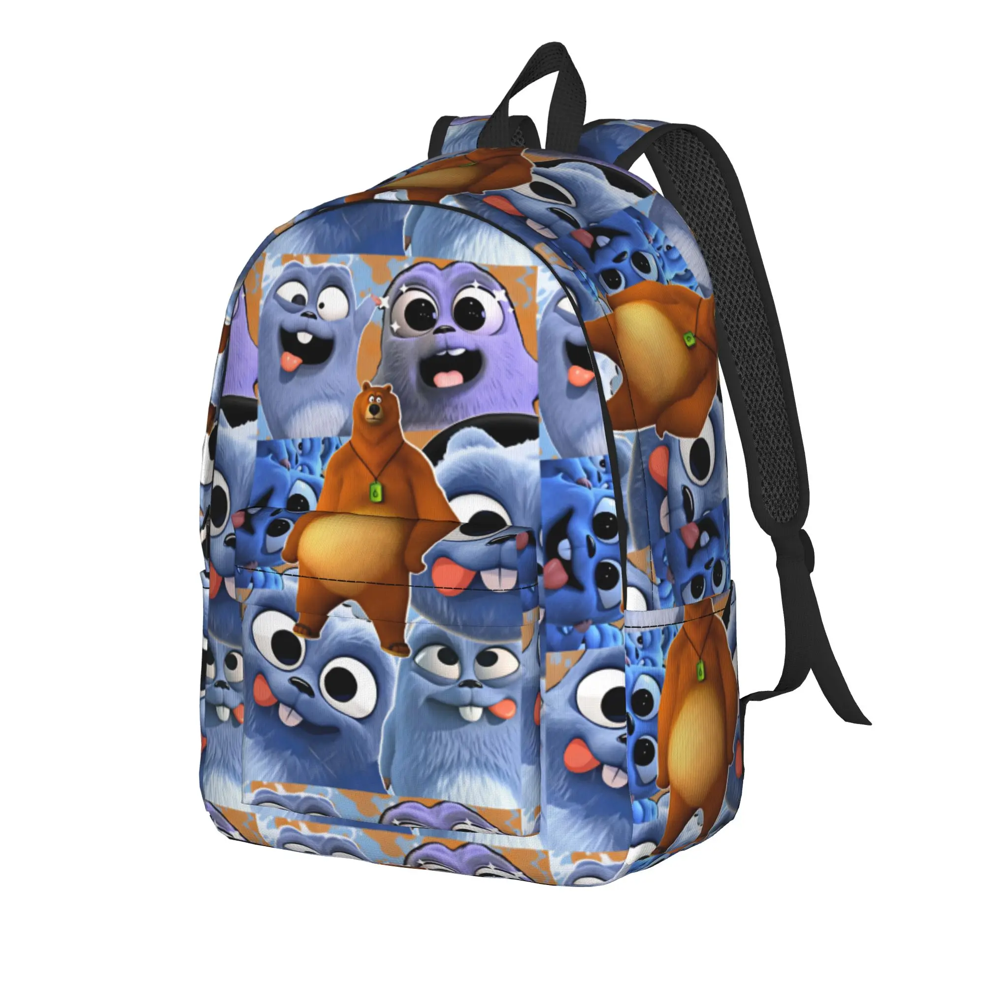 Grizzy And The Lemmings Backpack  Trekking Backpacks Boy Girl Design Big High School Bags Cool Rucksack