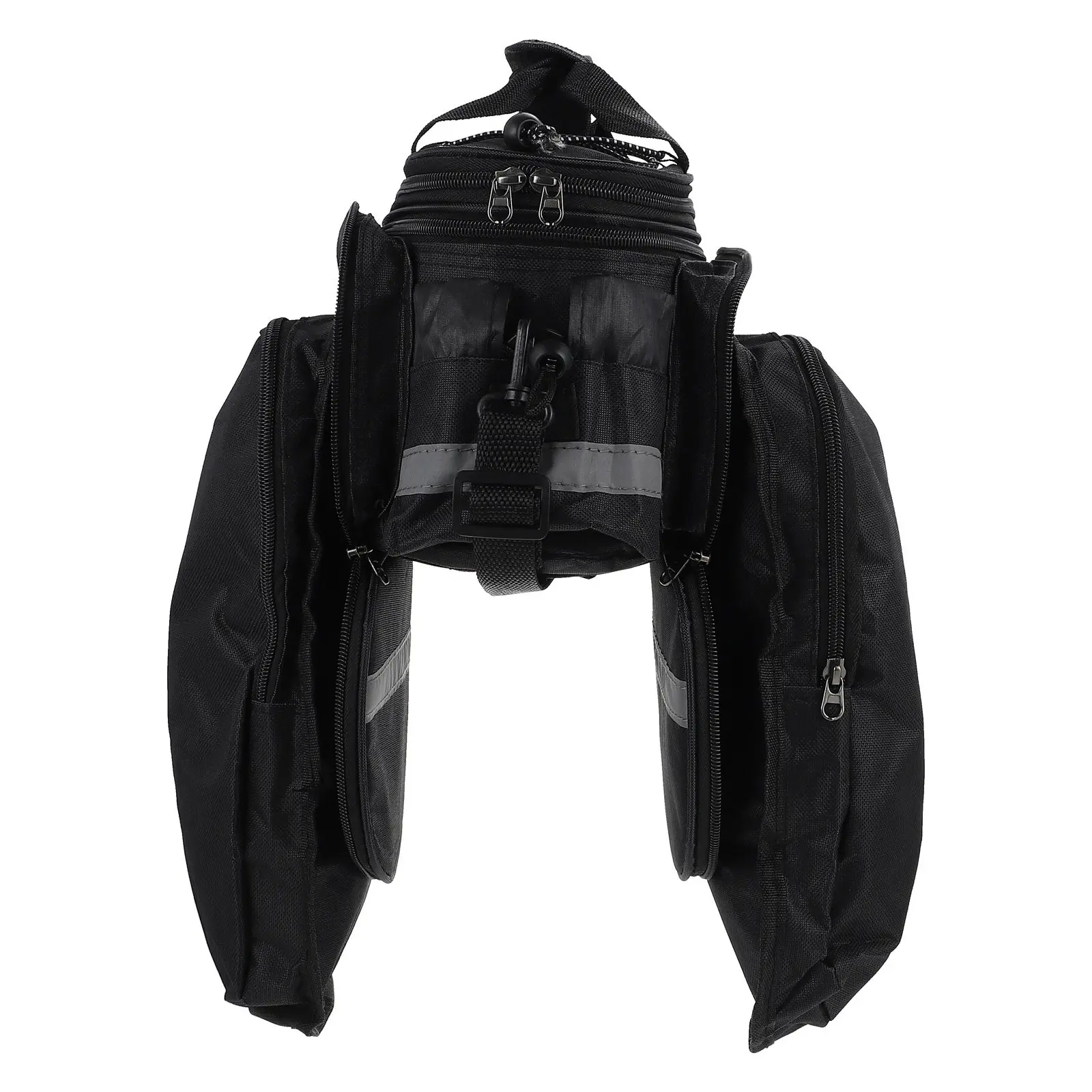 Bike Bags for Bicycles Rear Rack Premium Waterproof Oxford Cloth Rear Rack Pouch with Reflective Stripe Large Capacity