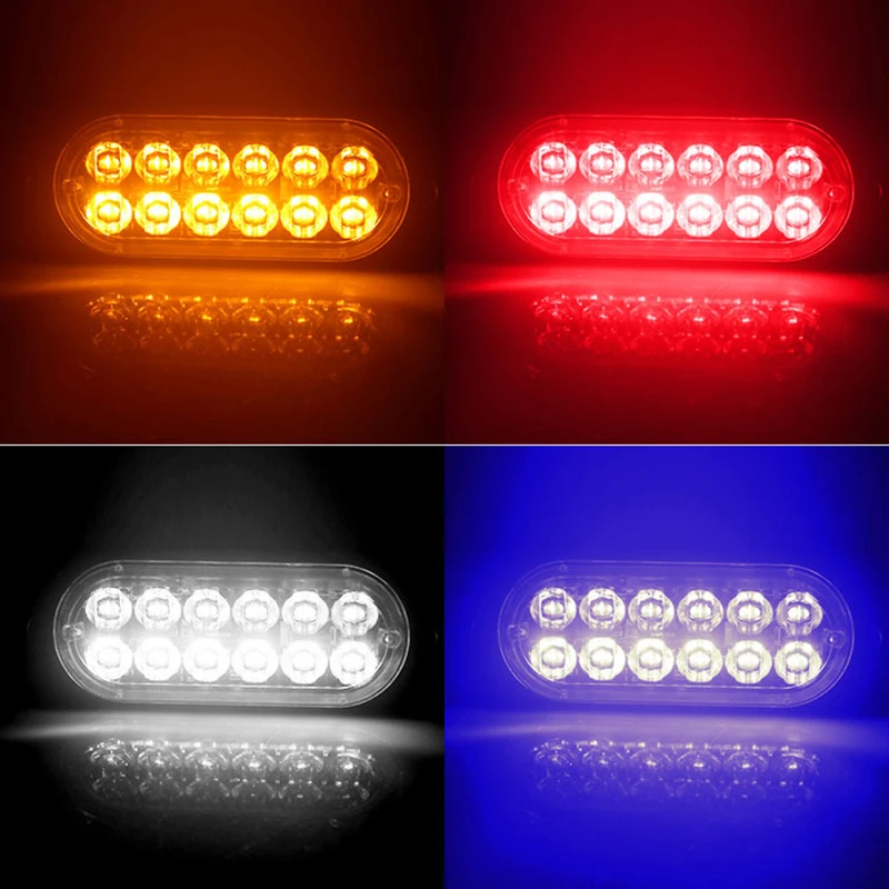 1 pz Led stroboscopico spia luminosa a buon mercato griglia stroboscopica lampeggiante barra luminosa camion auto faro ambra semaforo 12V 24V luce auto