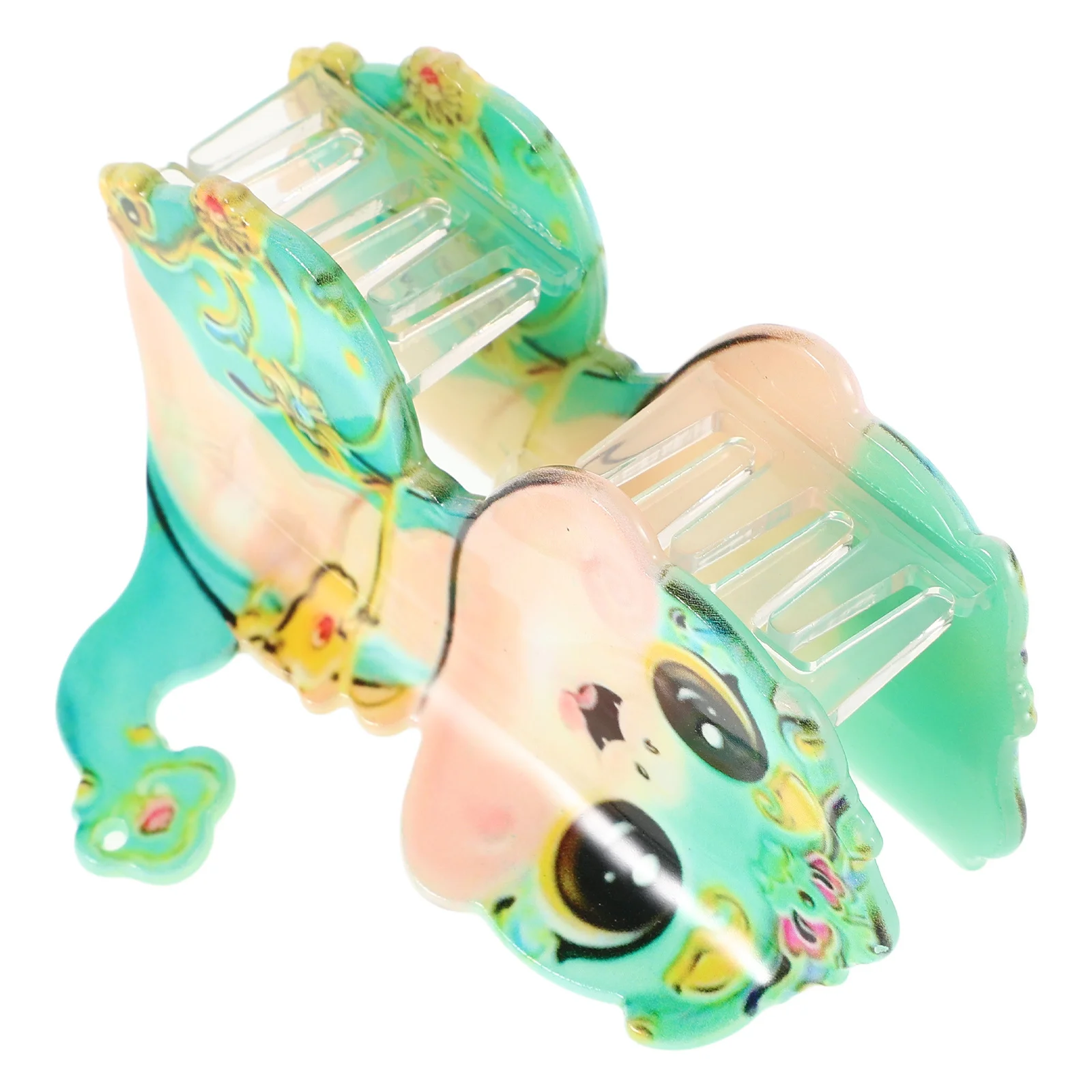 Grampo de garra de cabelo de cobra bonito dos desenhos animados pequeno animal em forma de plástico mini banana mandíbula grampos de cabelo para mulher