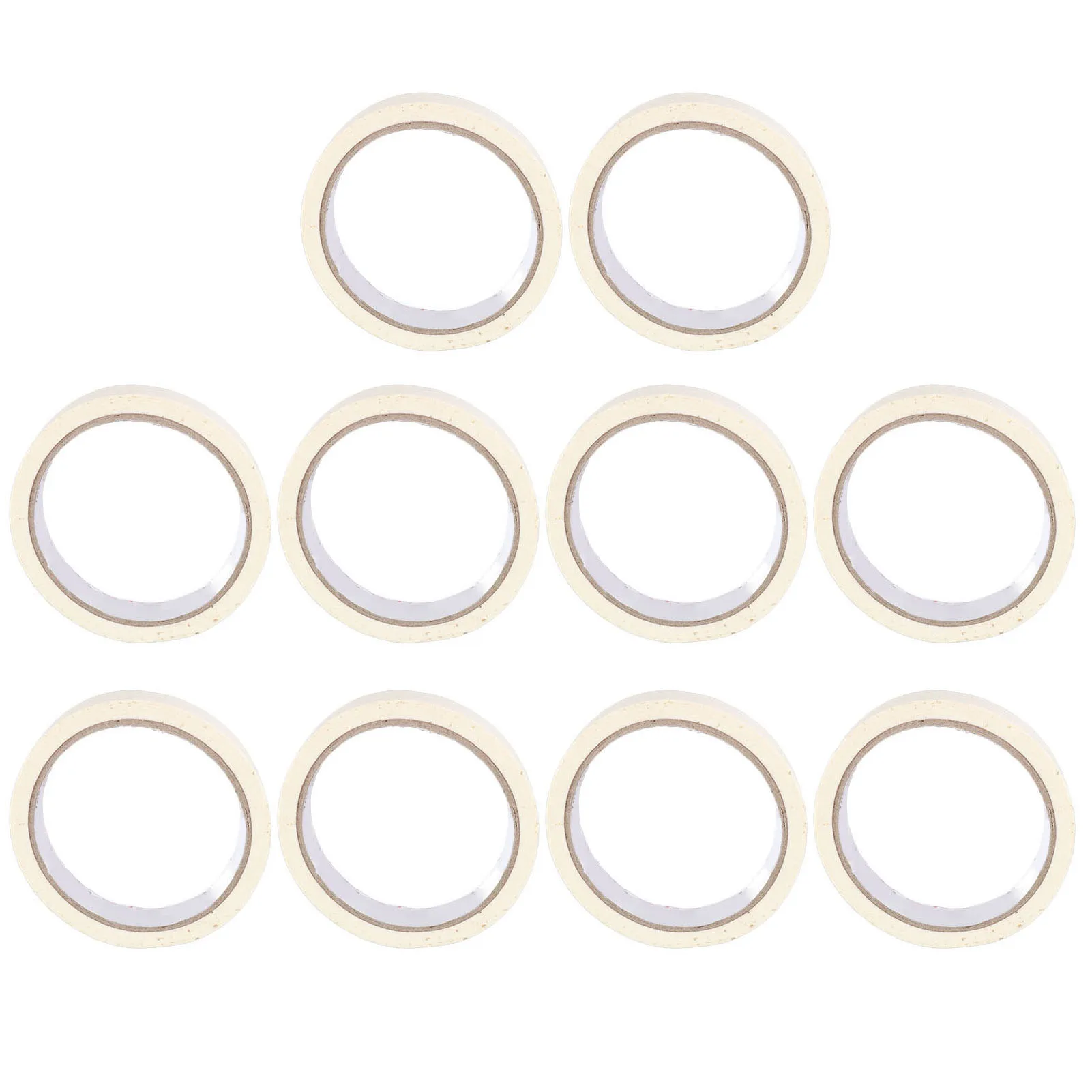 White Painters Tape 0.7in Width 10 Rolls High Adhesion White Masking Tape Professional Writable Surfaces for DIY for Crafting