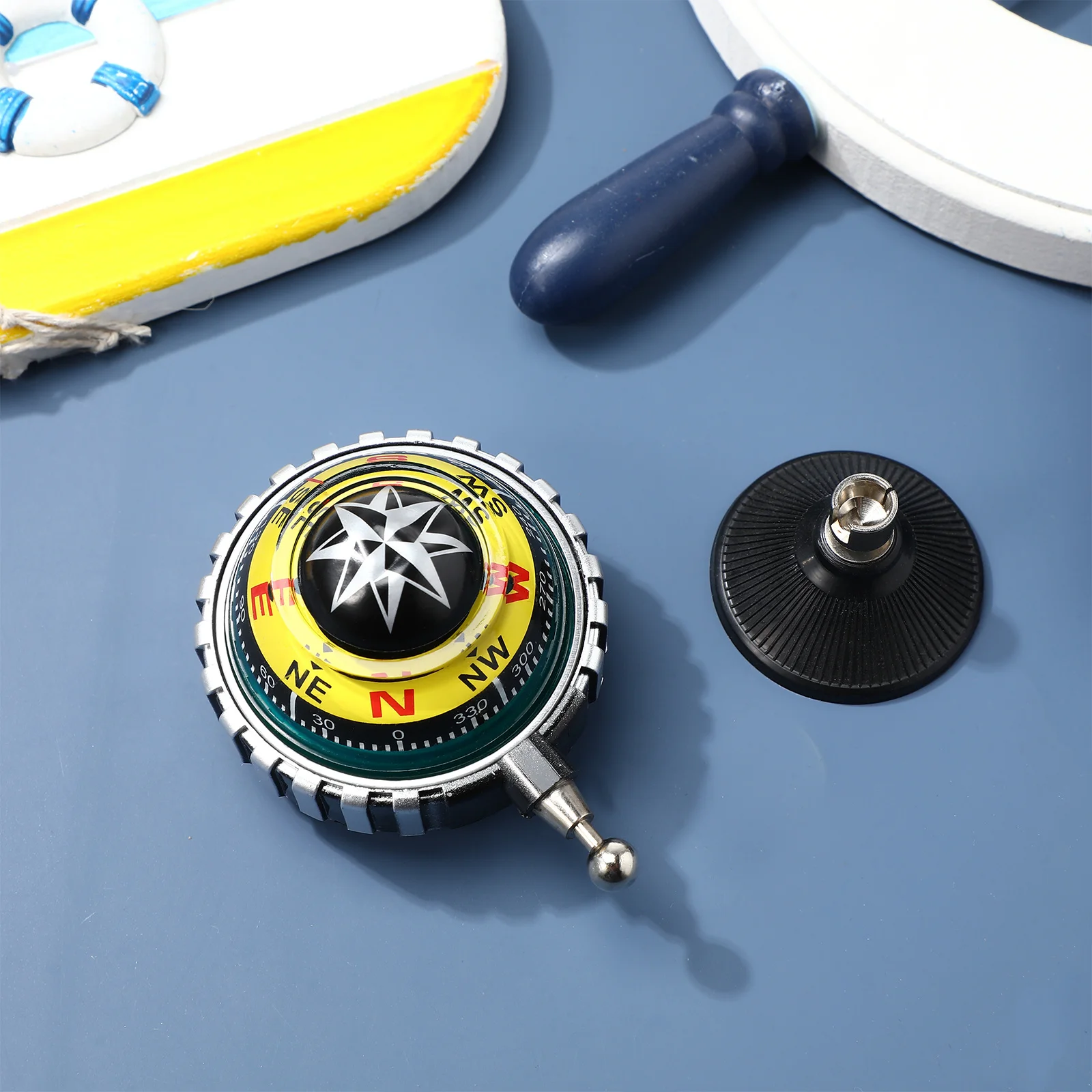 

Navigation Compass for Automobile and Marine Use Dashboard Ball Suction Cup Accessory Outdoor Survival Hiking Travel Essential