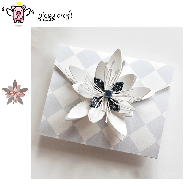 Piggy Craft Metall-Stanzformen, Stanzformen für Blumendekoration, Scrapbook-Papier, Bastelmesser, Schablonen, Stanzschablonen