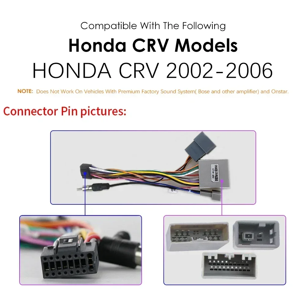 4G 2din Android 14 Car Radio for Honda CR-V CRV 2 2001 - 2006 Multimedia Video Player Navigaion GPS RDS Stereo Head Unit Carplay
