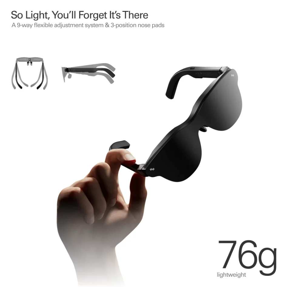TCL RayNeo Air 4 PRO Smart AR Glasses HDR10 4K Video 201inch Micro OLED 3D HD Private Cinema for Phone Computer Game Machine