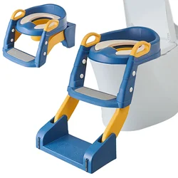 Foldable Baby Potty,Folding Toilet,Toilet Seat, Potty Training Potty Seat For Kids With Step Stool Ladder, Boys Girls Potty