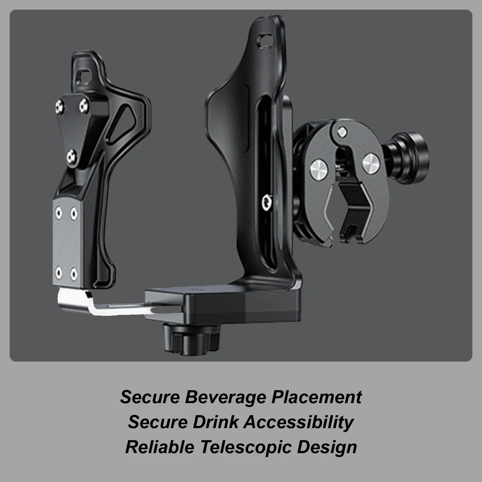 Bike Water Bottle Holder Anti-Theft Cycling Accessories Adults Scooter Drink Holder With Clamp For Can Beer Coffee Rail Bar