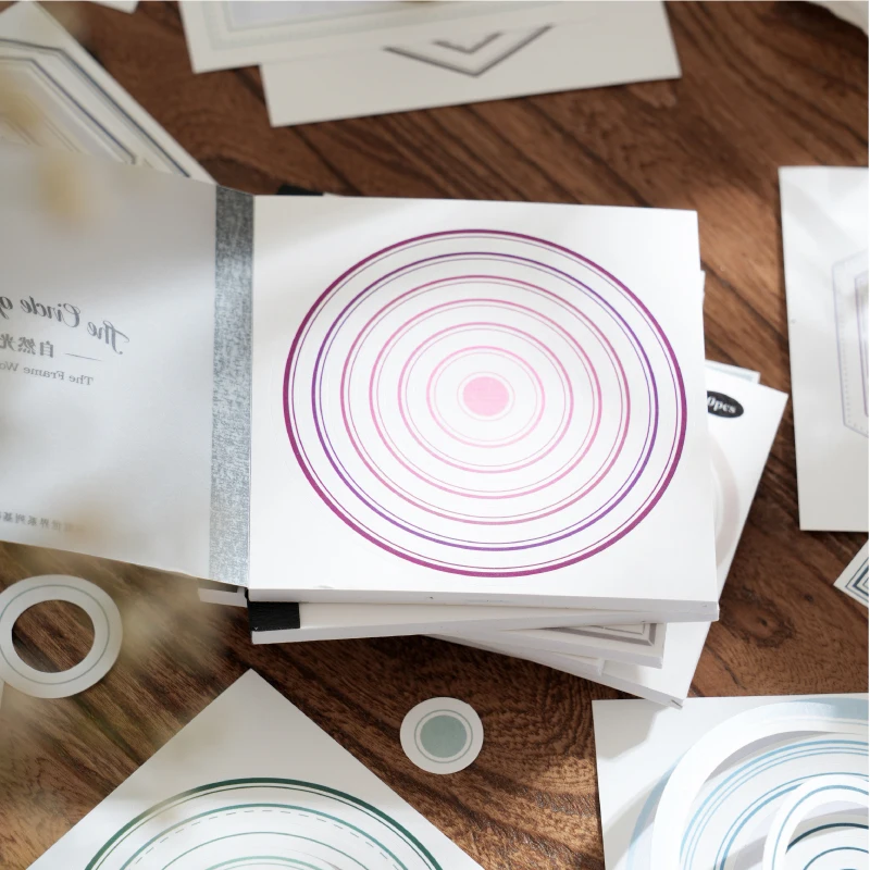 مجلة الذهاب 20 قطعة/الوحدة بسيطة سكرابوكينغ الإطار ملصقات غير المرغوب فيه مجلة مخطط القرطاسية ملصق مخطط الديكور الحدود التسمية