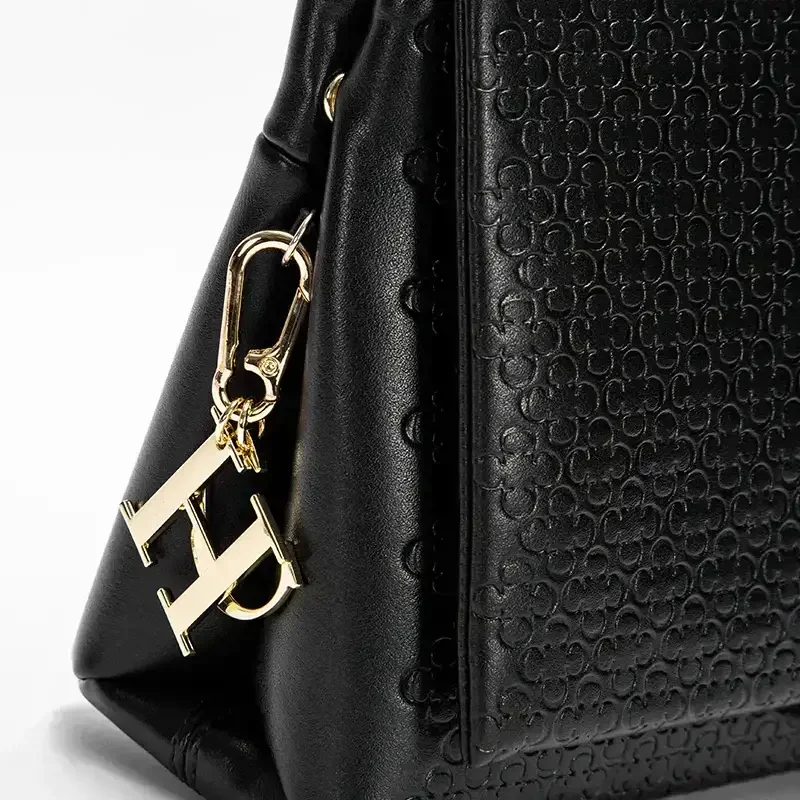 CH Ladies Handbag Luxury Brand Design Ladies Shoulder Bag Temperament Pure Colour Small Square Bag Letter Print Crossbody Bag