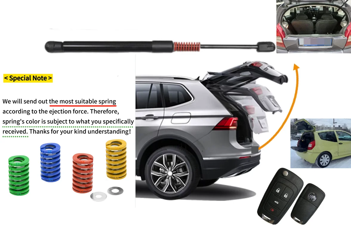 

1PC Back Damper With Spring For Citroen C2 JM Hatchback 2002-2008 2009 10 Rear Tailgate Boot Gas Spring Strut Lift Support 458MM