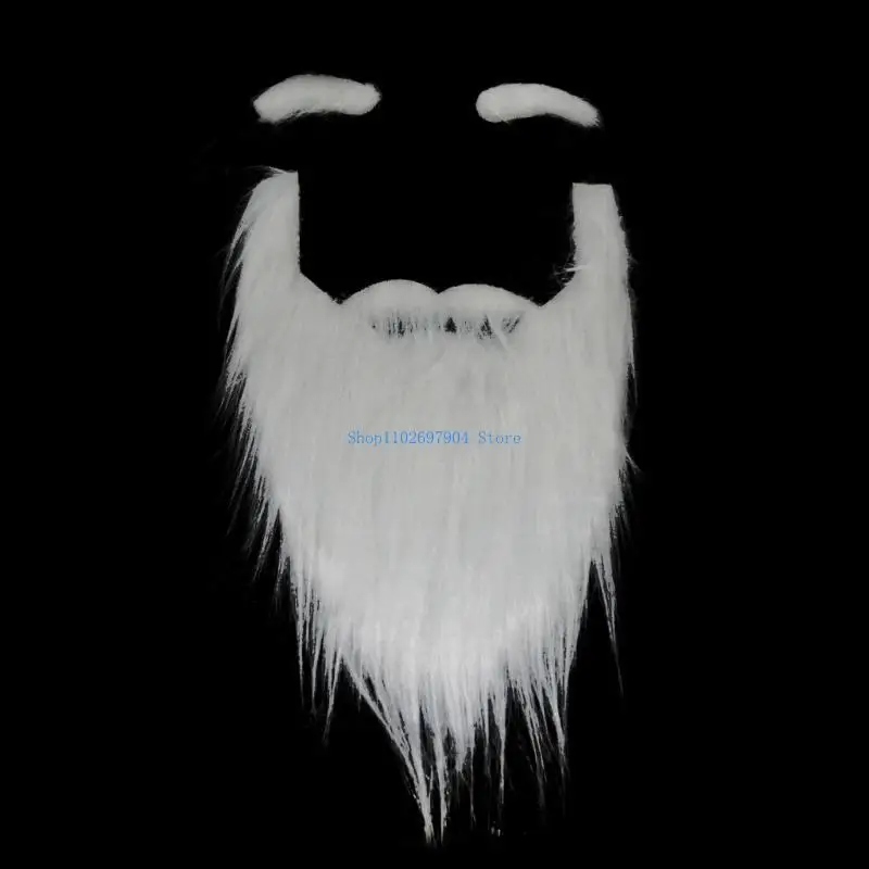 

N7YF DIY Fancy Dress Fake Beard Long Fluff Beards Cosplays Costume Halloween Beard