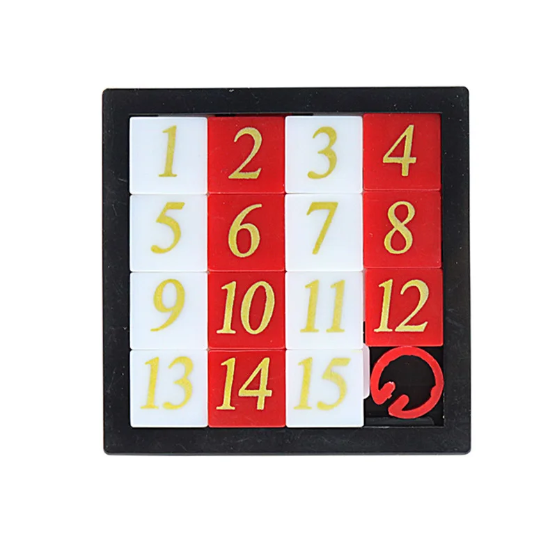 Number Sliding Puzzle Game Huarong Road Brain Teaser IQ Test Montessori Educational Toys Classroom Prizes For Students