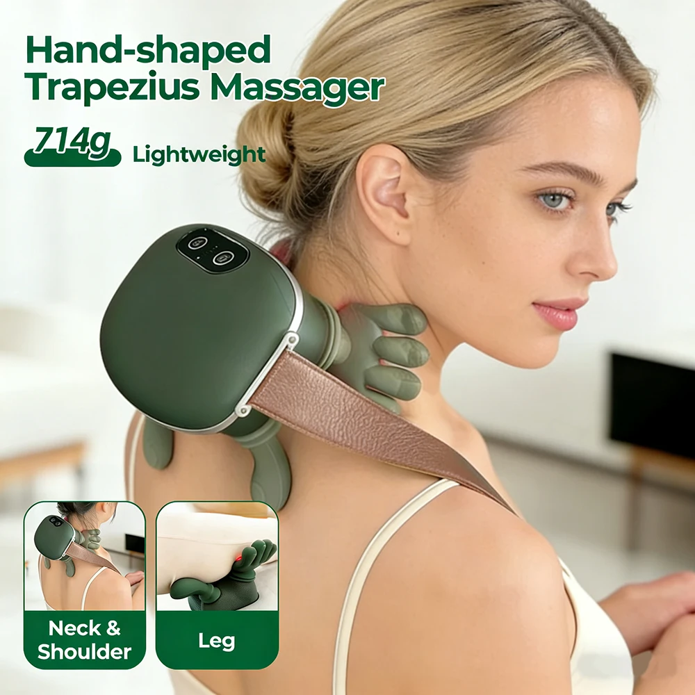 

Bionic Finger Neck Shoulder Massager Wireless Neck Cervical Trapezius Kneading Massage Shawl Brushless Motor Neck masajeador