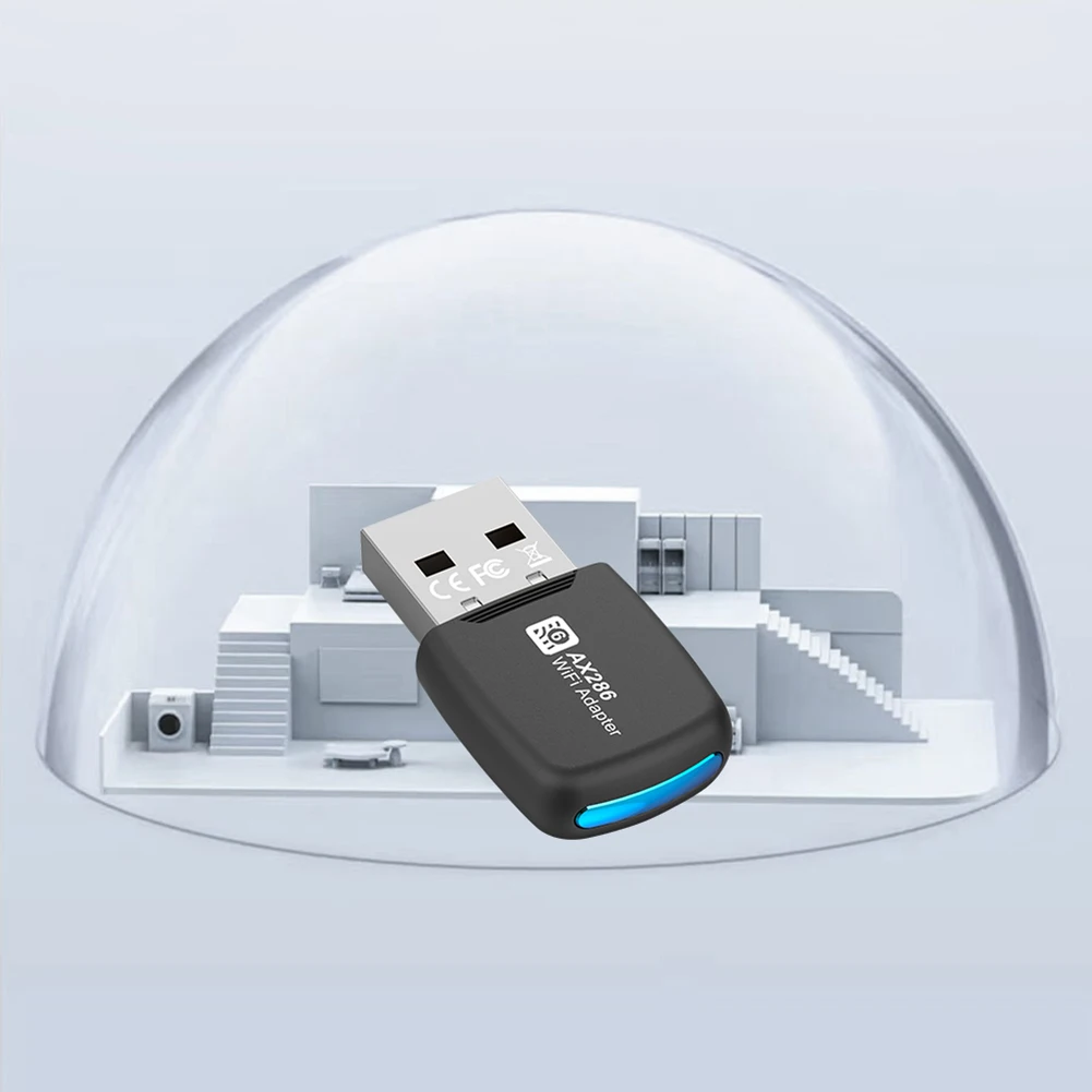 

Мини-USB Wi-Fi 6 адаптер, мини-USB Wi-Fi карта, адаптер 2,4 ГГц, 286,8 Мбит/с, беспроводной сетевой приемник для ПК, ноутбука, Windows 7, 10, 11