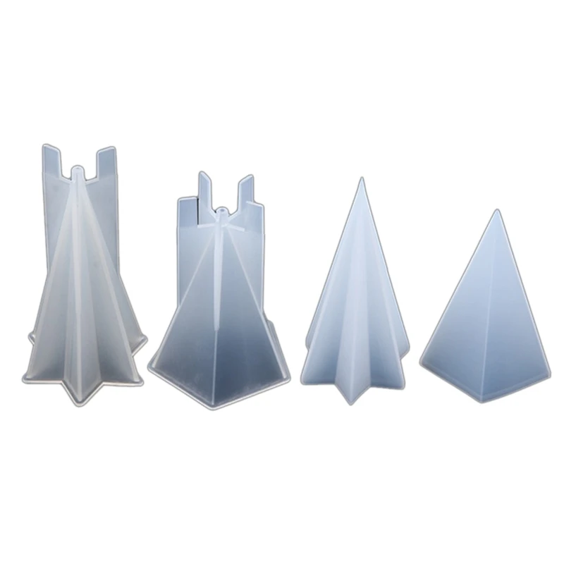 Pentagonal/Hexagonal Cone Resin Mold DIY Epoxy Jewelry Making Tool Decorative Crafts Silicone Mould Casting Molds