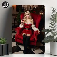 Sexy Woman Metal Tin Sign Retro Wall Poster Decor For Bar Home Cafe