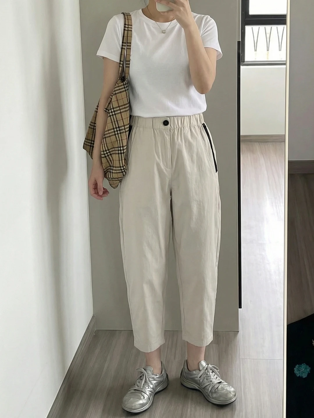 

plus Size Casual Harlan Sports Pants Women's Summer Loose Versatile Fashion Thin Nine Points Elastic Waist Comfortable Fit