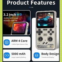 POWKIDDY RGB20 PRO Retro Punk Style Handheld Game Console 3.2 Inch 1024*768 IPS Screen Vibration Function Children's Gifts