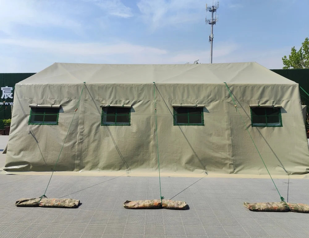 Thick PVC Winter Frame Tent, Weatherproof Disaster Relief Shelter, With Aluminum/steel Pipe, Suitable For Middle Eastern Deserts