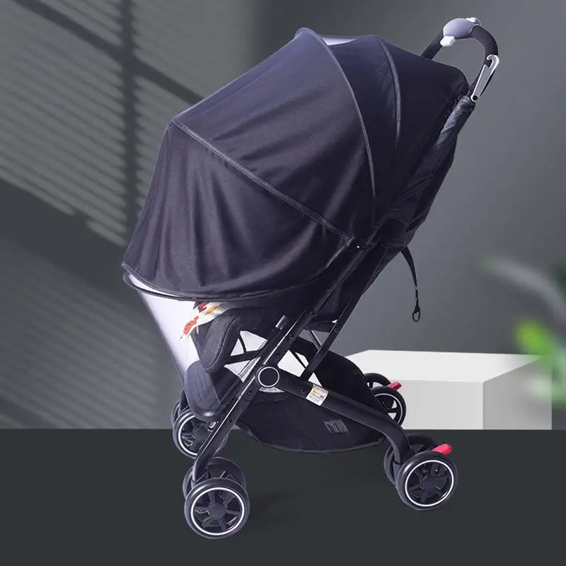 Kinderwagen Vliegennet Hoes Kids Fly Net Mesh Luifel Zonnescherm Beschermende Uv Bescherming Cover Verstelbare Kids Mesh Extender Voor