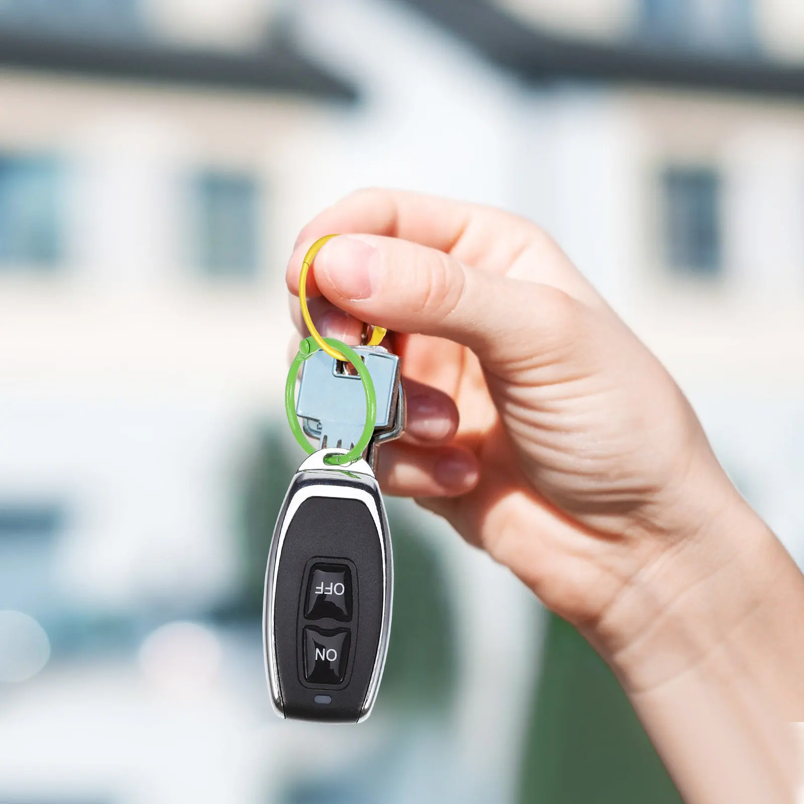 

50 шт. разноцветных кольцевых скрепок, прочные маленькие металлические кольца для карточек, рецептов, брелоков, скрапбукинга, организации классной комнаты