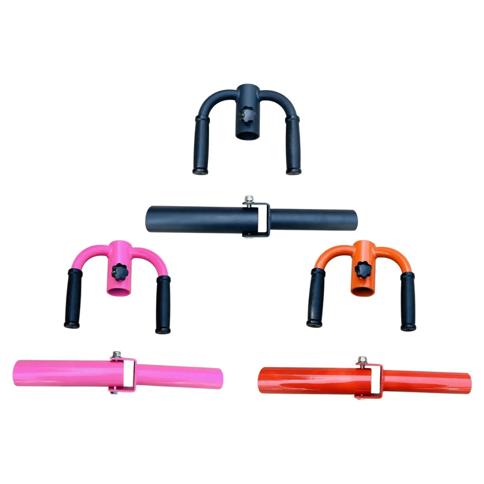 Fitness Handle T Bar Row Attachment Set Barbell Attachment Exercise T Bar Row Plate Post Insert for Biceps Shoulders