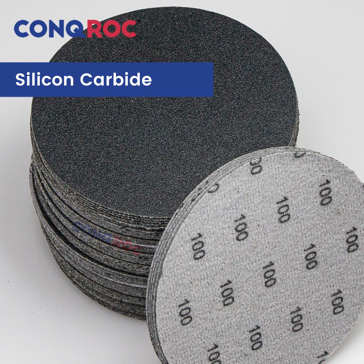 100 Pieces 5-Inch 125mm Sanding Discs Silicon Carbide Waterproof Sandpapers for Wet and Dry Sanding Hook and Loop Grit 60~5000