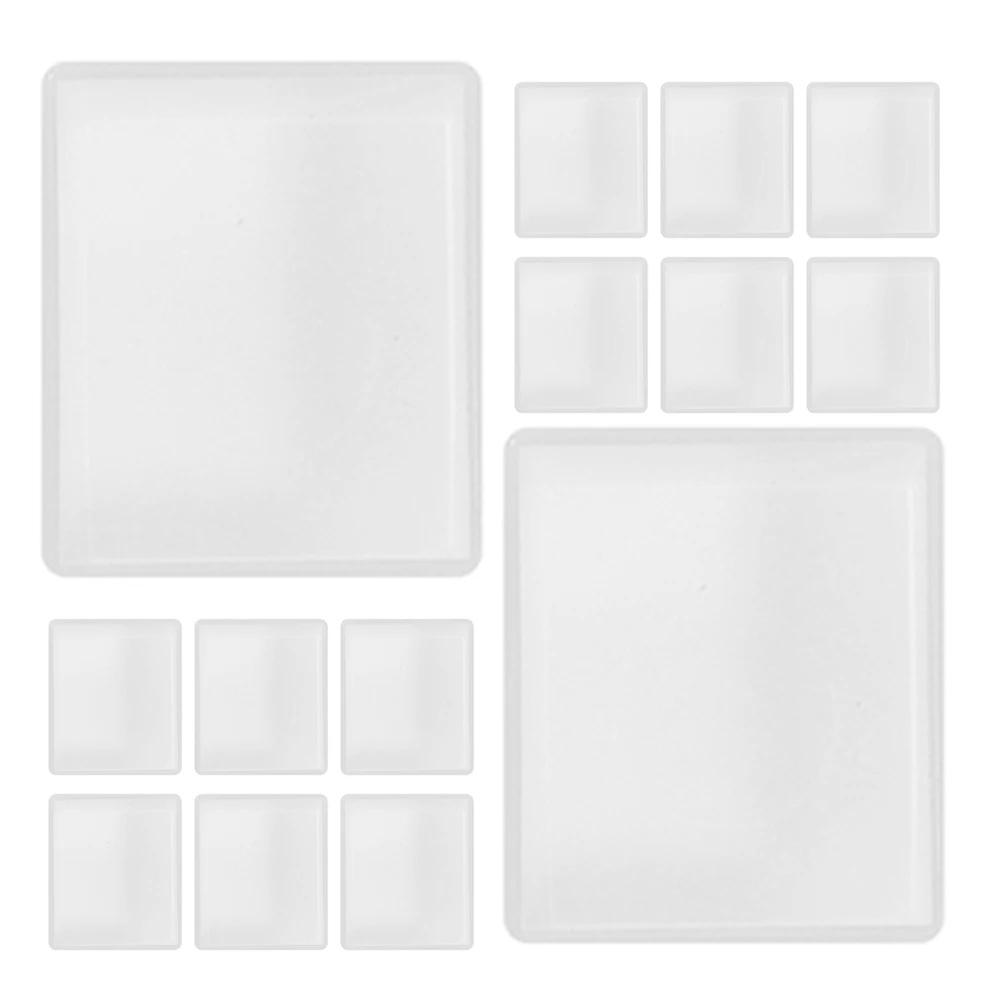 

100Pcs Watercolor Paint Pans Plastic Empty Half Pans Durable Safe for Painting Drawing Art Supplies Half Paint Pan for DIY