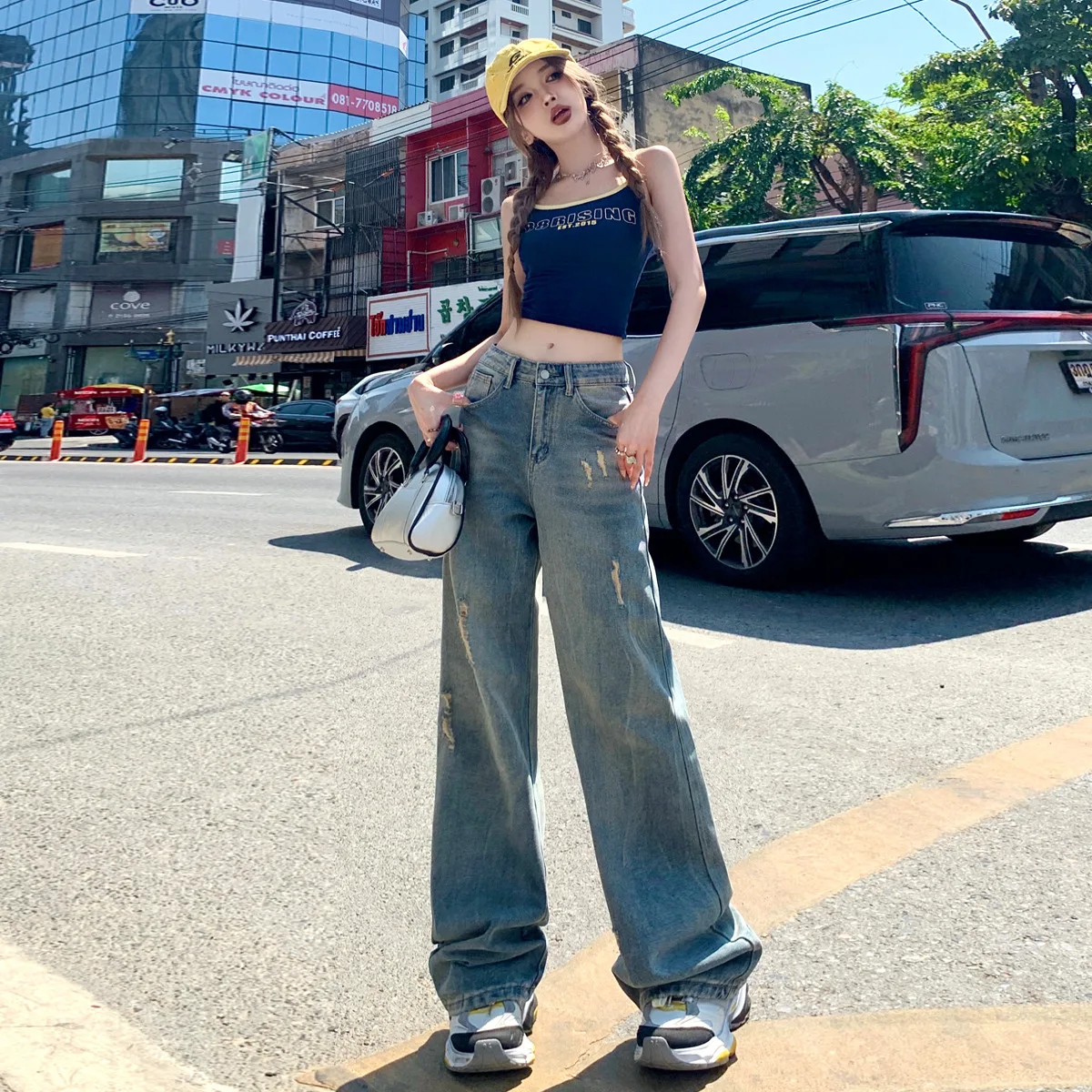 

Bell Bottom Jean Y2K Women'S Clothing Low Rise Waisted Hipster 2000S Vintage Retro Female Denim Fashion Basic Trend Popular Hip