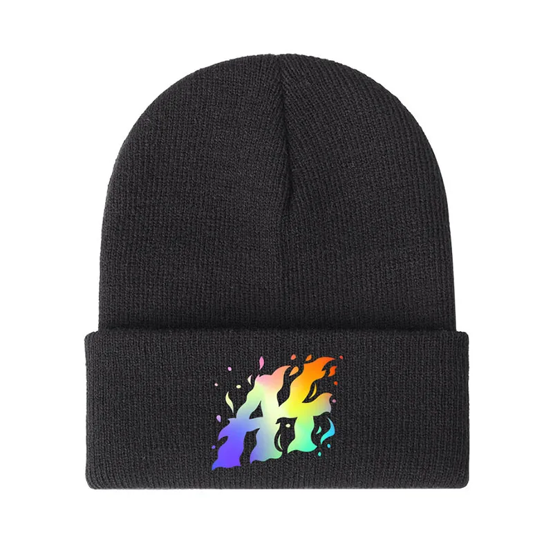2022 New а4 мерч шляпа Black Child Hats Winter Autumn Boy Girl Knitted Hat A4 Lamba Fashion Unisex Warm Kids Women Beanie Hat