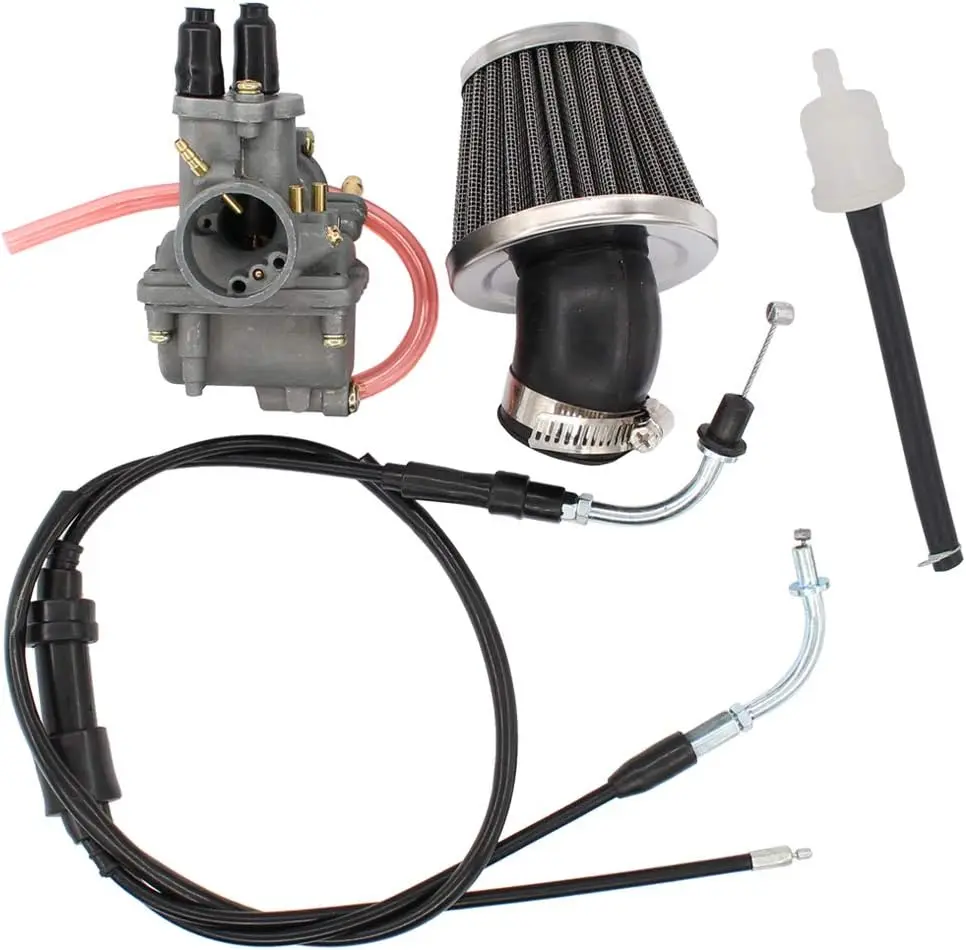 Carburetor Carb Air Filter Throttle Cable For Yamaha PW80 Y-Zinger Big Wheel 80 BW80 Dirt Bike
