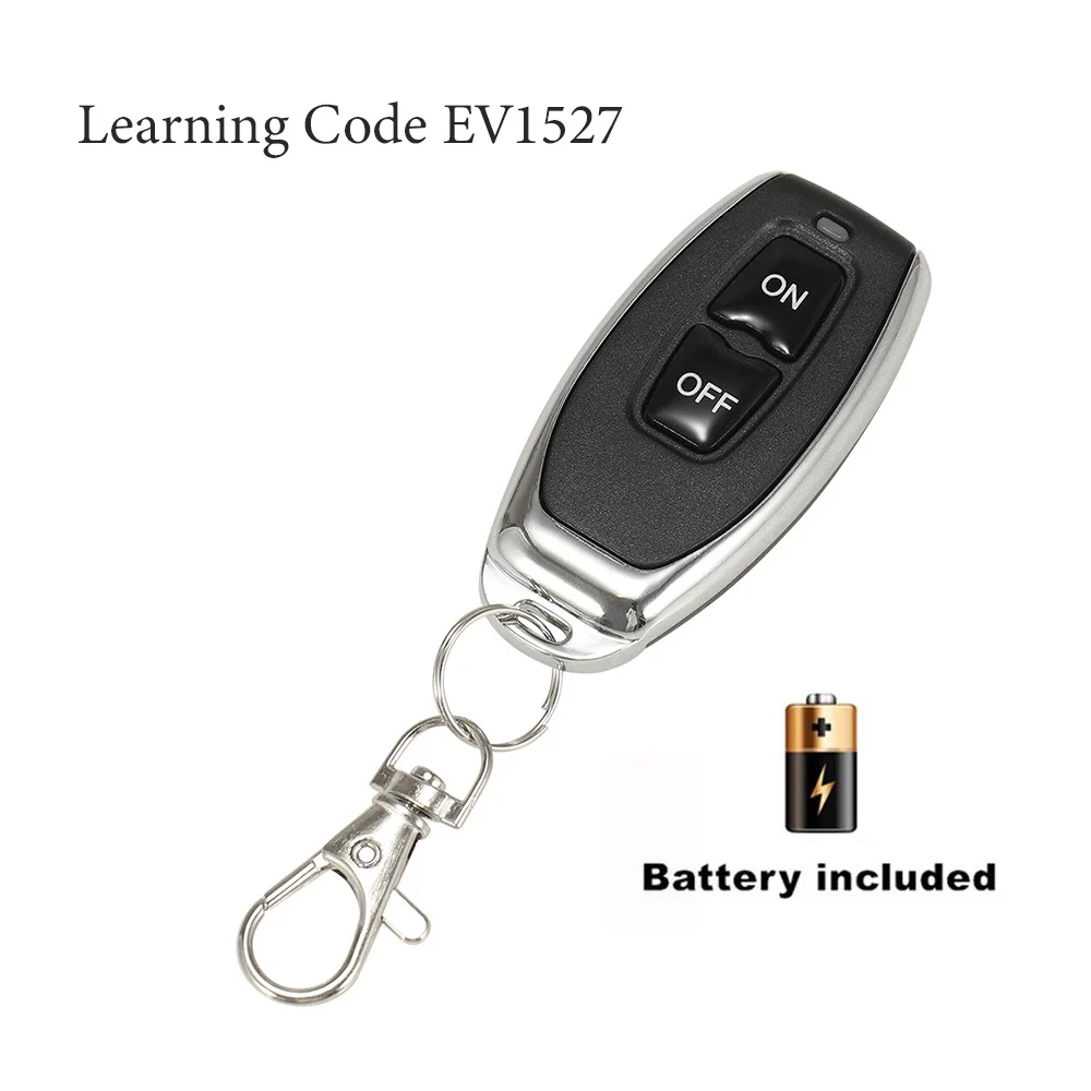 433MHz RF Remote Control Button Learning Code EV1527 Smart Home Transmitter For Led Light Car Gate Garage Door Alarm Key