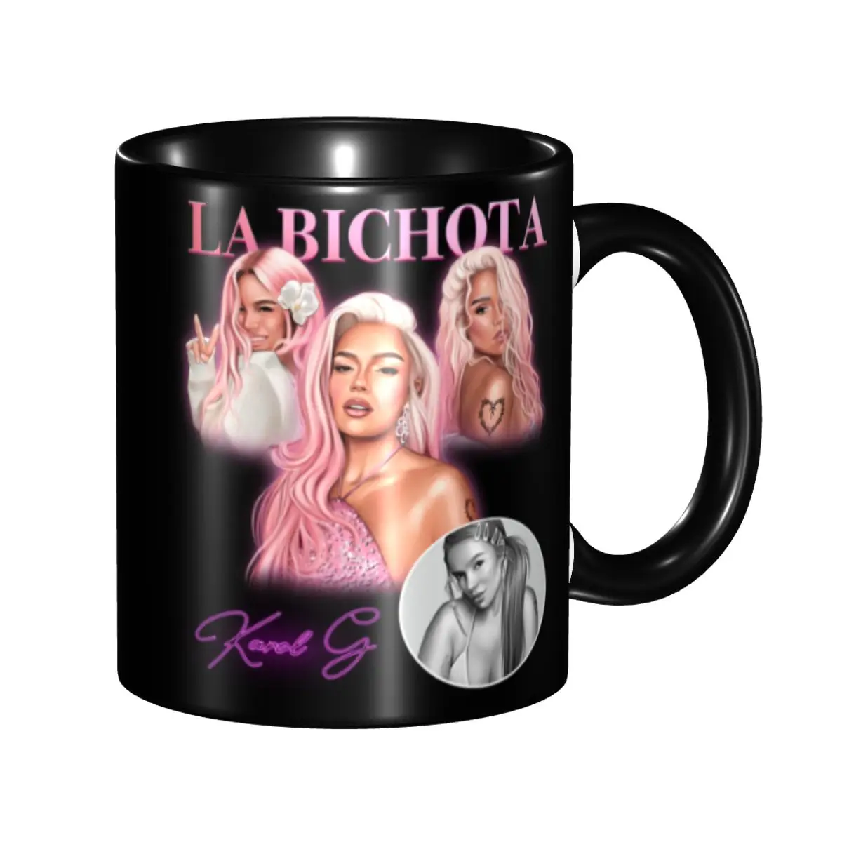 DIY Reggae Ainger Karol G Bichota Season Ceramic Mugs Personalized Coffee Cup Creative Present